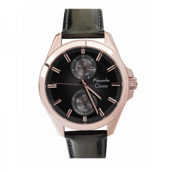 Alexandre Christie AC 6573 Rosegold Black MFLRGBA